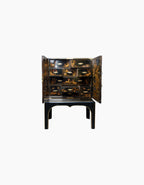 Antique Japanese Lacquer Cabinet on Stand