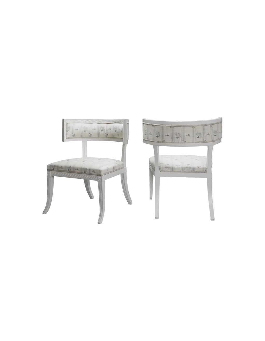 Set of Swedish Gustavian Klismos Chairs, 1790s