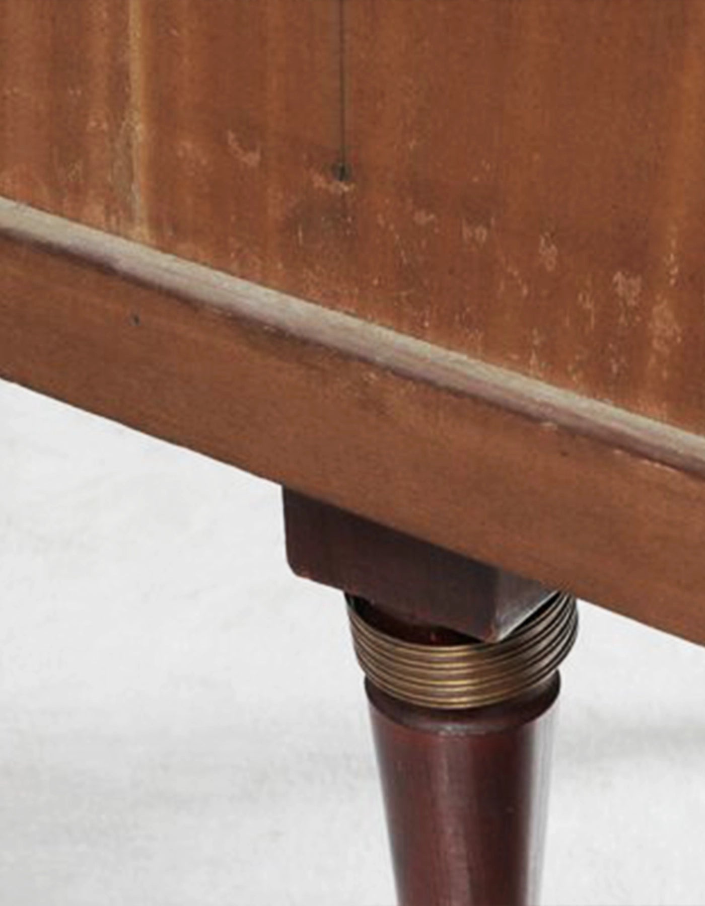 Mid-Century Modern Mahogany Sideboard with Brass Accents