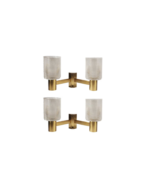 A Pair of Wall Lamps by Carl Fagerlund for Orrefors