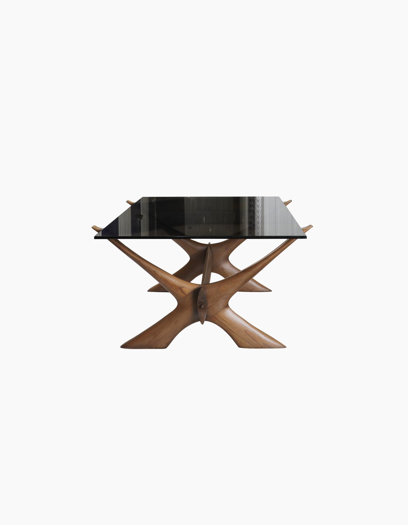 Mid-Century Modern Teak and Glass Coffee Table by Fredrik Schriever-Abeln for Örebro Glass
